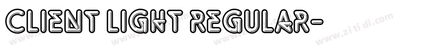 Client Light Regular字体转换